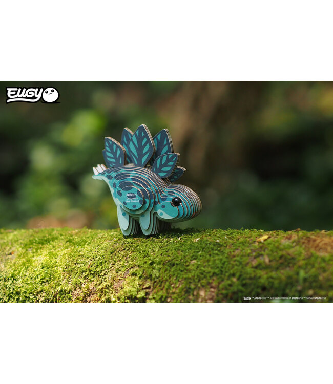 Eugy | 3D Cardboard Model Kit | Prehistoric Life | Stegosaurus | 6+