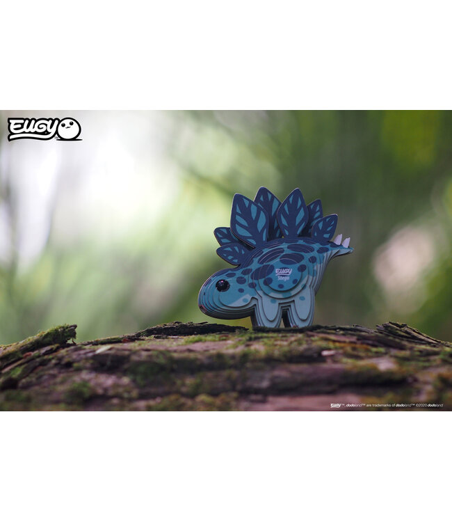 Eugy | 3D Cardboard Model Kit | Prehistoric Life | Stegosaurus | 6+