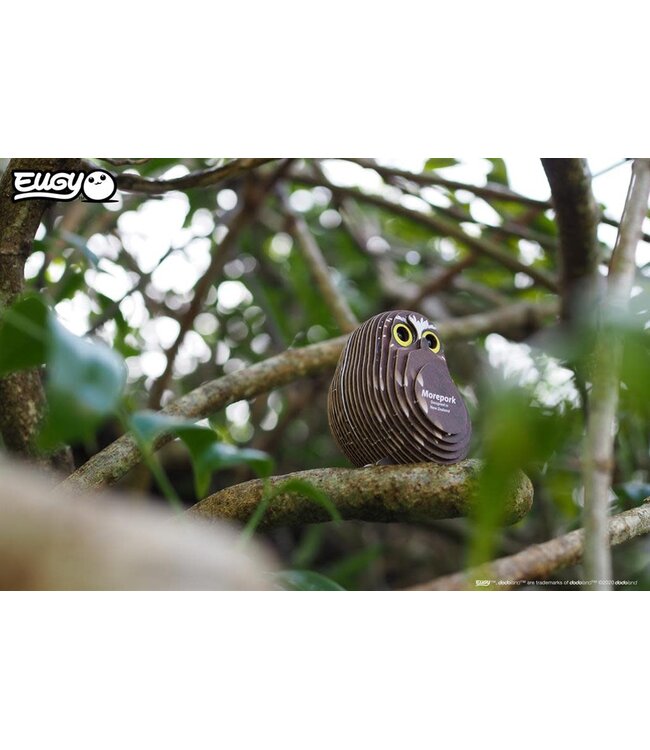 Eugy | 3D Cardboard Model Kit | Bird Life | Boeboek Uil | 6+