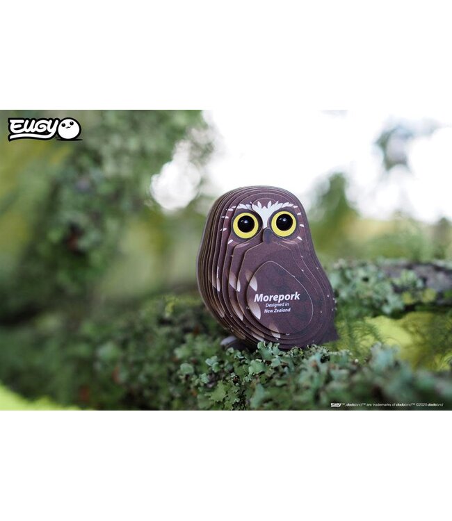 Eugy | 3D Cardboard Model Kit | Bird Life | Boeboek Uil | 6+