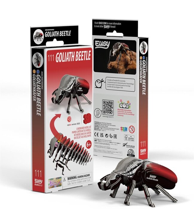 Eugy | 3D Cardboard Model Kit | Forest Life | Goliath Kever | 6+