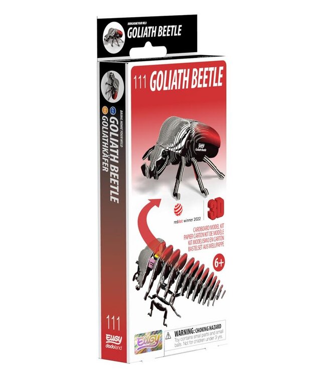 Eugy | 3D Cardboard Model Kit | Forest Life | Goliath Kever | 6+