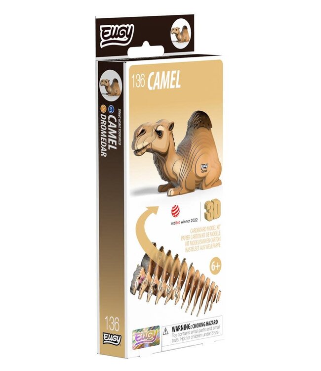 Eugy | 3D Cardboard Model Kit | Wild Life | Kameel | 6+