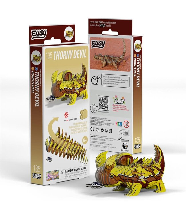 Eugy | 3D Cardboard Model Kit | Fantasy | Thorny Devil | 6+