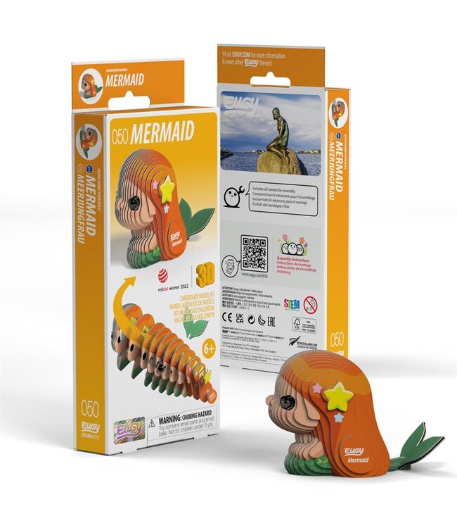 Eugy | 3D Cardboard Model Kit | Fantasy | Zeemeermin | 6+