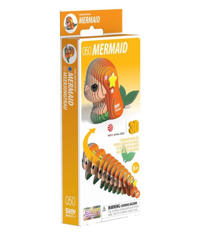 Eugy | 3D Cardboard Model Kit | Fantasy | Zeemeermin | 6+
