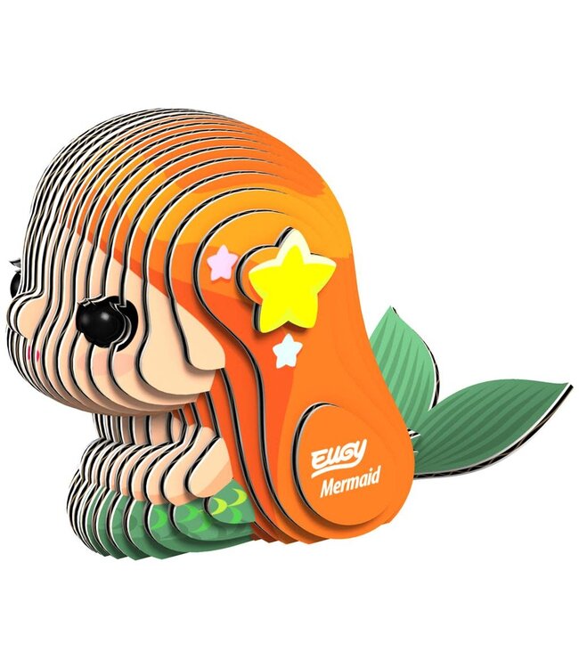 Eugy | 3D Cardboard Model Kit | Fantasy | Zeemeermin | 6+
