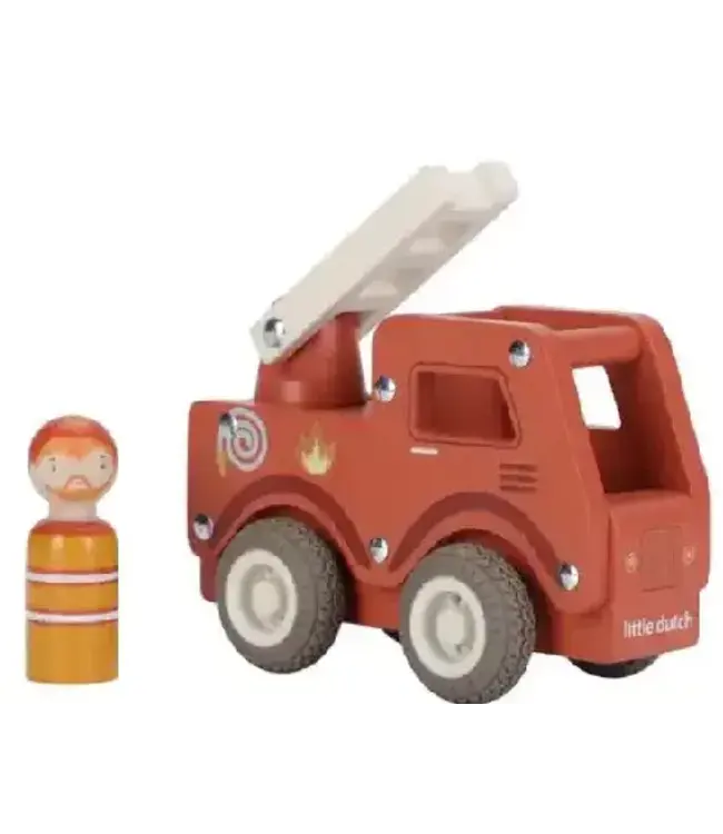 Little Dutch | Houten Brandweerauto | +18 maanden