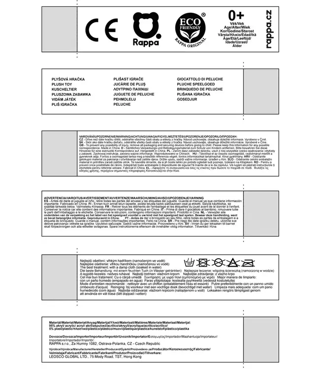 Rappa Plush Toy | Capibara | 30 cm | 0+