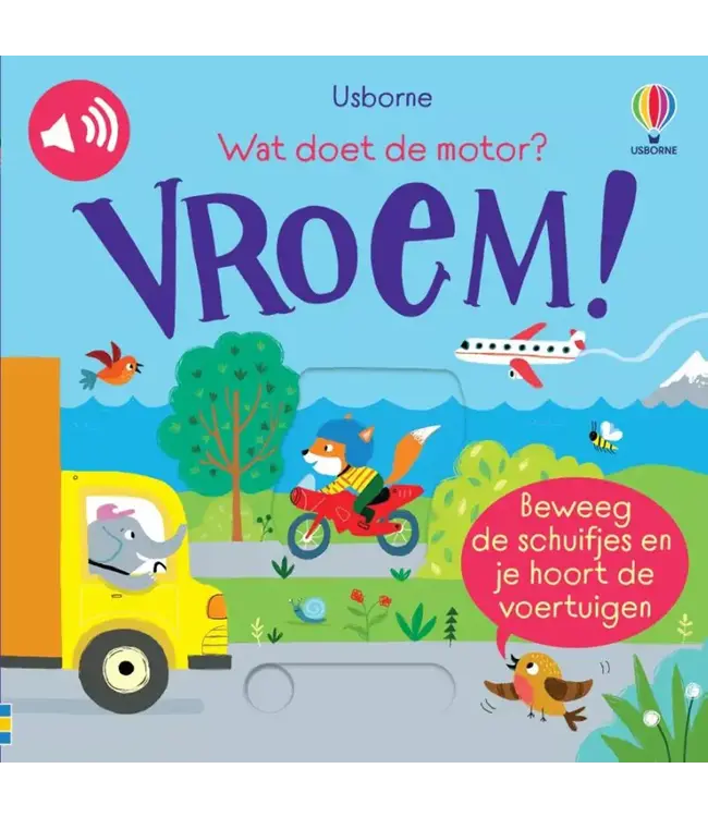 Usborne | Geluidenboek | Wat doet de Motor?  Vroem! | 1+