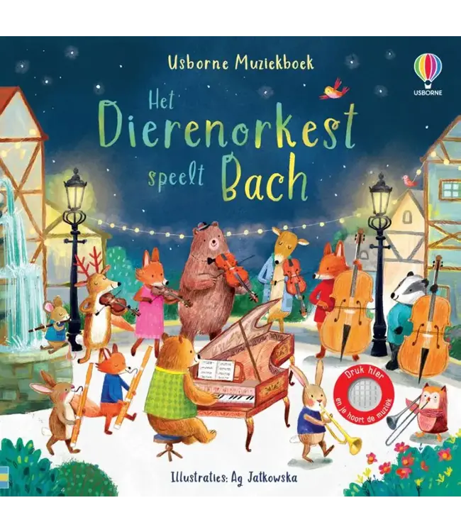 Usborne | Geluidenboek met Muziek | Het Dierenorkest speelt Bach | 2+