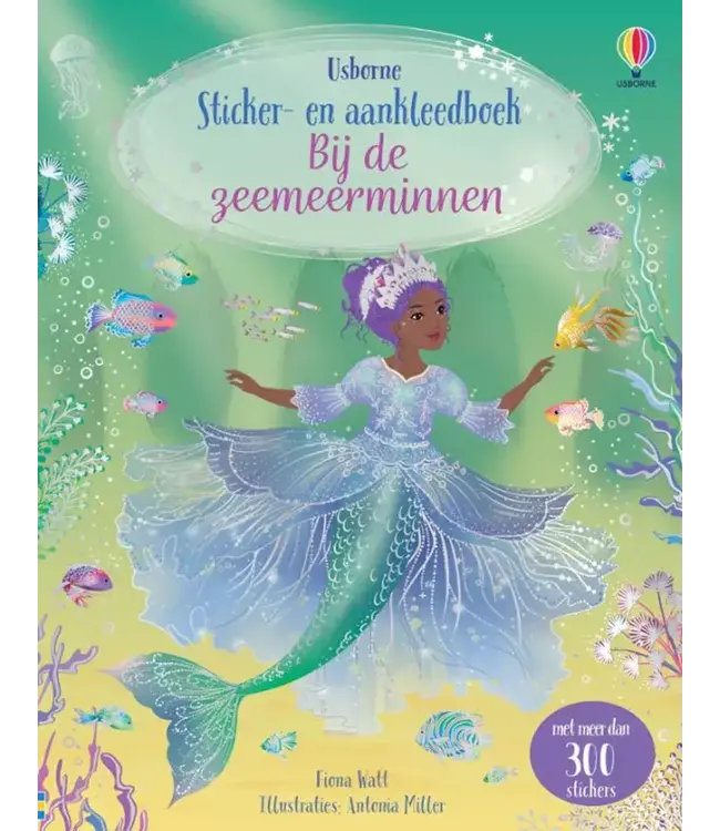 Usborne | Sticker- en Aankleedboek | Bij de zeemeerminnen | 4+