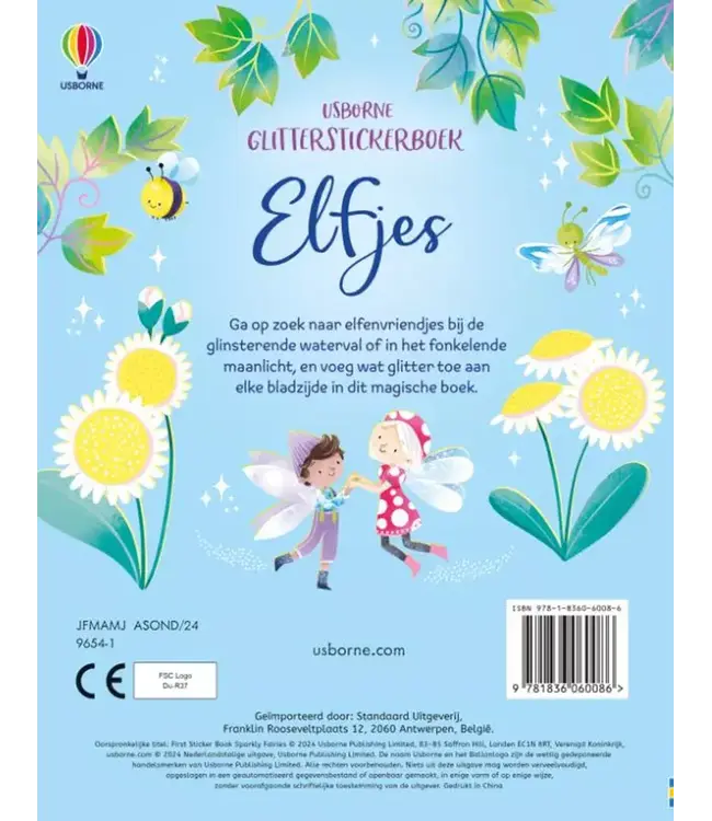 Usborne | Glitterstickerboek | Glitterelfjes | 3+