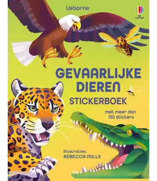 ﻿Usborne Zoekboek | Stickerboek | Gevaarlijke Dieren | 5+
