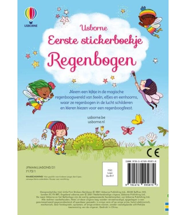 Usborne | Eerste stickerboekje | Regenbogen | 3+
