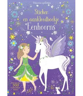 Usborne | Sticker- en Aankleedboek | Eenhoorns | 3+