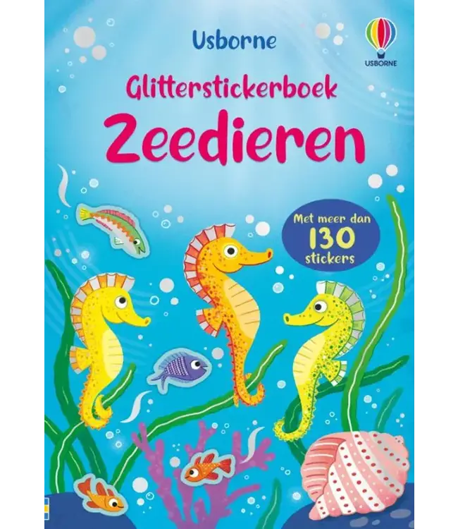 Usborne | Glitterstickerboek | Zeedieren | 3+
