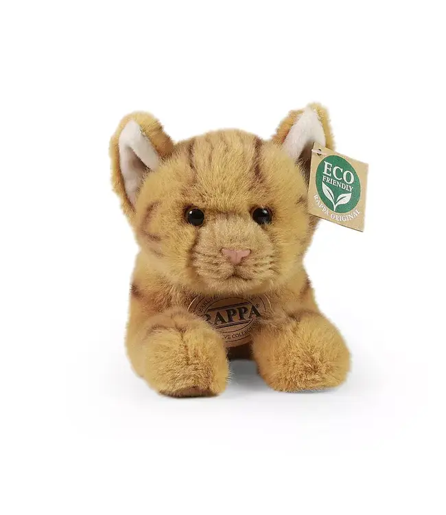 Rappa Plush Toy | Beige/Bruine Cyperse Kat | 20 cm | 0+
