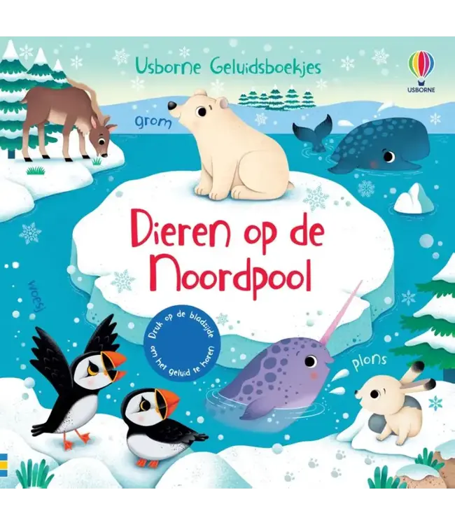 Usborne | Geluidenboek | Dieren op de Noordpool | 3+