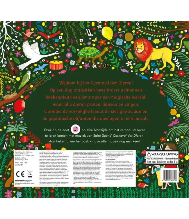 Christofoor | Geluidenboek met Muziek | Het Verhalenorkest | Carnaval der Dieren | 4+