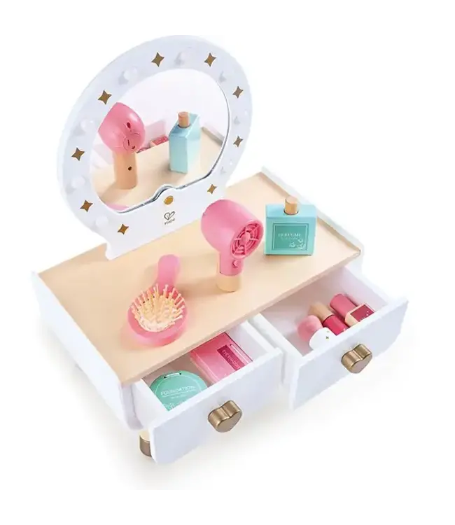 Hape | My Stylish Dressing Table | Light and Sounds | Kaptafel | 14 delig | 41 cm | 3 - 8 jaar