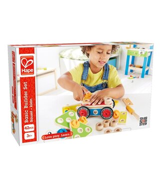 Hape Hape | Construction Toys | Basic Builder Set | 42 delig | 3+