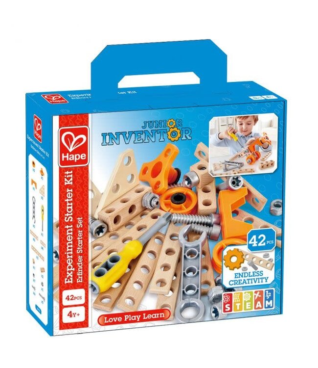 Hape | Construction Toys | Experiment Starter Kit | 42 delig | 4+