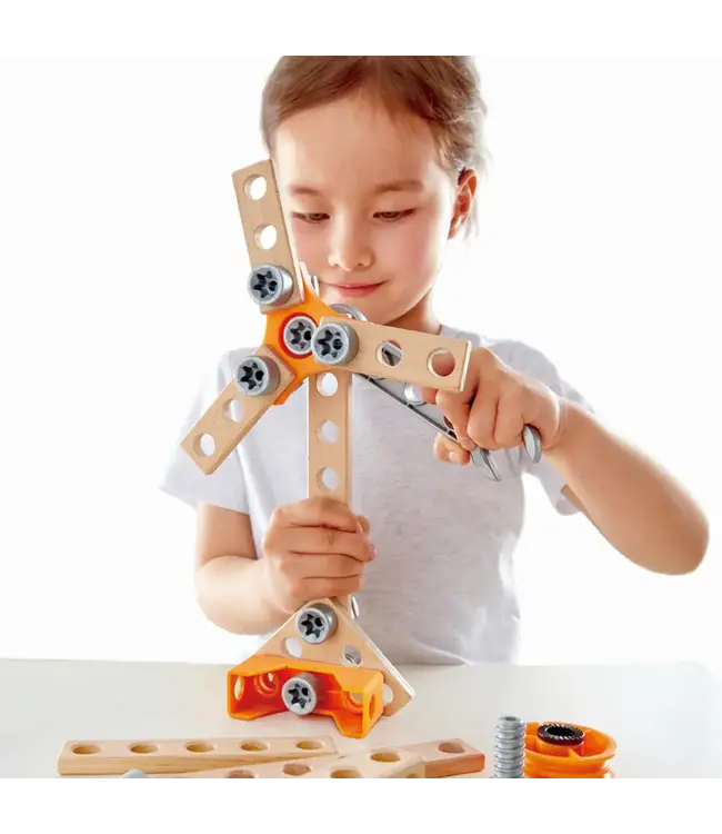 Hape | Construction Toys | Experiment Starter Kit | 42 delig | 4+