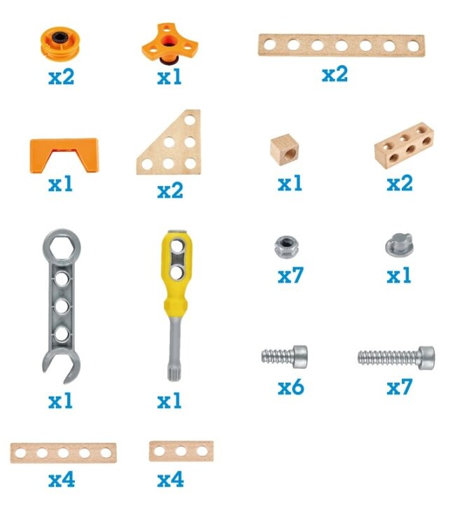 Hape | Construction Toys | Experiment Starter Kit | 42 delig | 4+