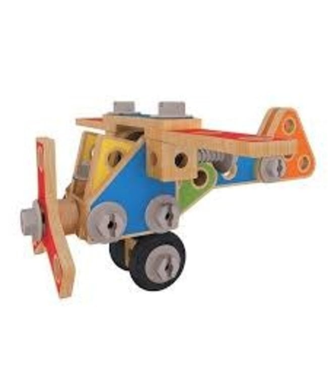 Hape | Construction Toys | Master Builder Set | 62 delig | 3+