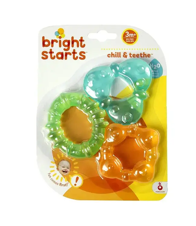 Bright Starts | Chill & Teethe Teething Toy | Geschikt voor Koelkast / Niet Voor Vriezer | + 3 mnd