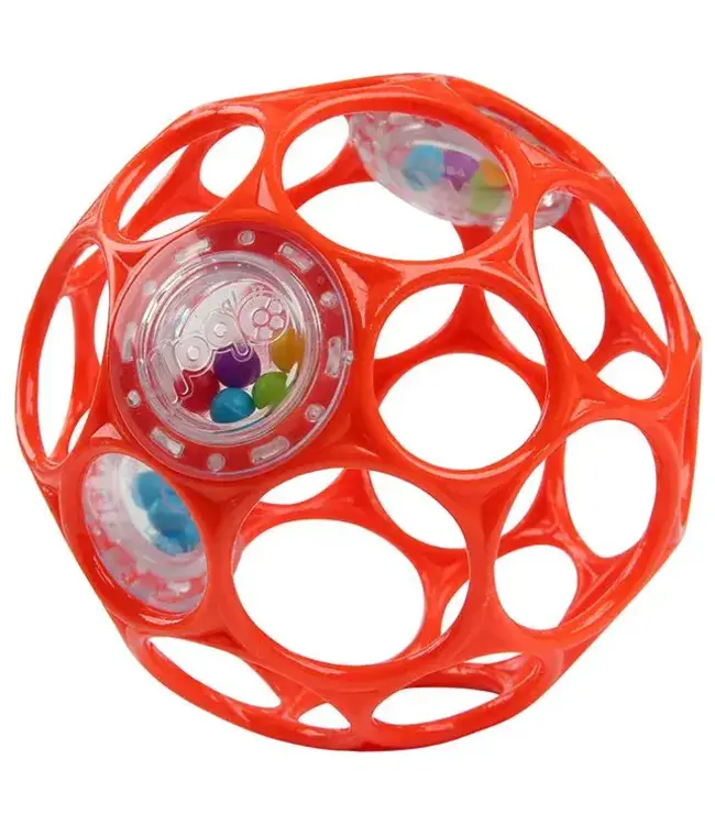 Oball | Rattle Easy-Grasp Toy | Orange | 10 cm | 0+
