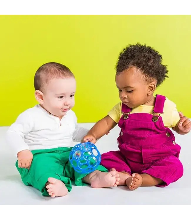 Oball | Rattle Easy-Grasp Toy | Blue | 10 cm | 0+