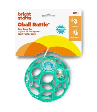 Oball Oball | Rattle Easy-Grasp Toy | Teal | 10 cm | 0+