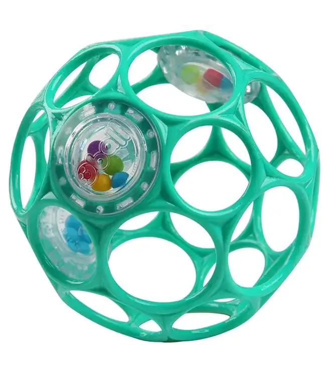 Oball | Rattle Easy-Grasp Toy | Teal | 10 cm | 0+