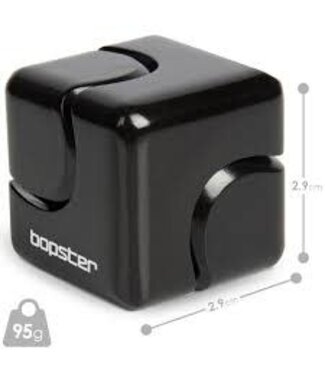 Bopster Cube Spinner | Black | Aluminium Fidget Spinner  | 94 gram | 2,8 cm | 6+
