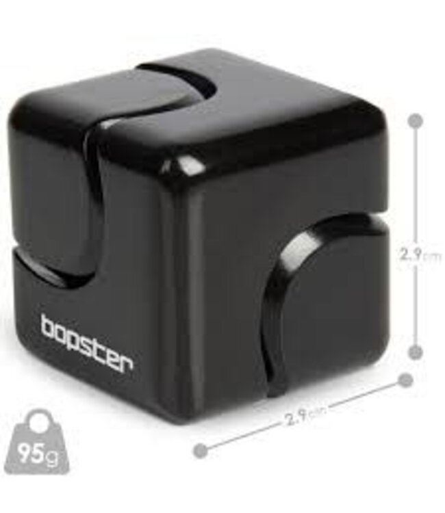 Bopster Cube Spinner | Black | Aluminium Fidget Spinner  | 94 gram | 2,8 cm | 6+