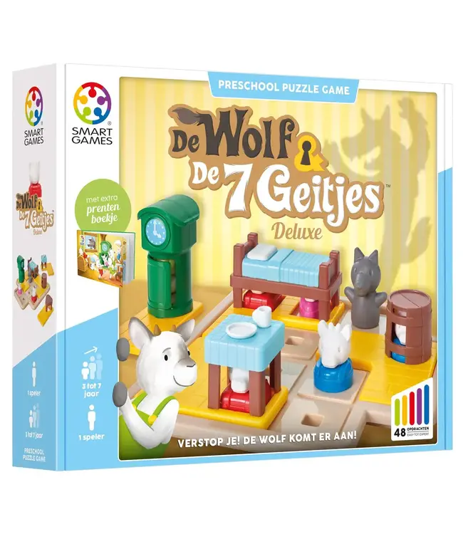 Smartgames | De Wolf en de 7 Geitjes | 48 Opdrachten | 3-7 jaar