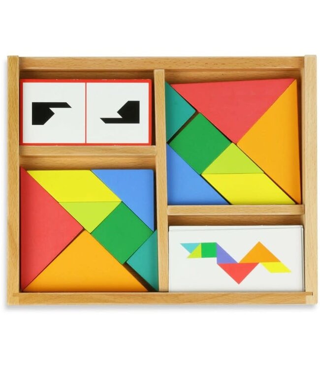 Vilac | Tangram Battle | Houten Tangram | Spelvariant | 5+