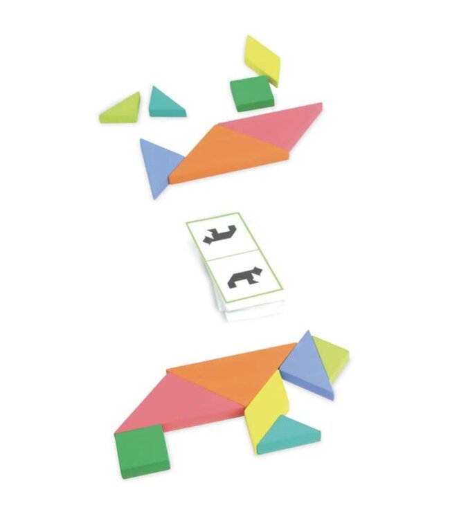 Vilac | Tangram Battle | Houten Tangram | Spelvariant | 5+