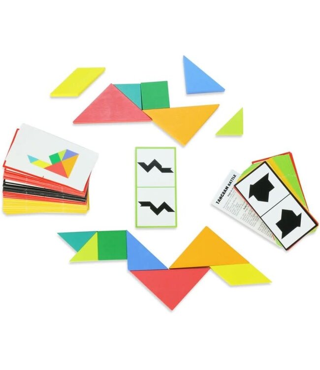 Vilac | Tangram Battle | Houten Tangram | Spelvariant | 5+