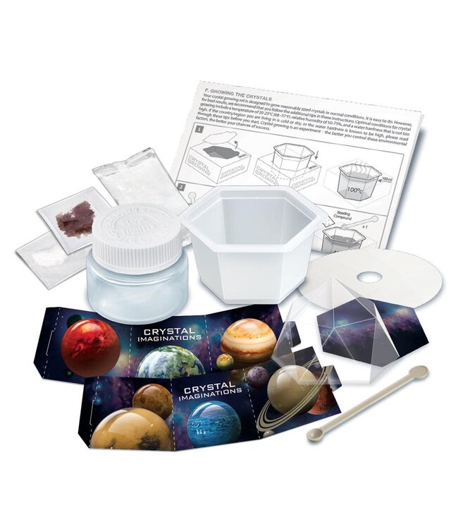 4M | Crystal Growing | Crystal Imaginations | Rood | 9 cm | 10+