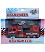 Kids GLobe Kids Globe | Brandweer | Die-Cast | Ladderwagen met Licht en Geluid | 3+