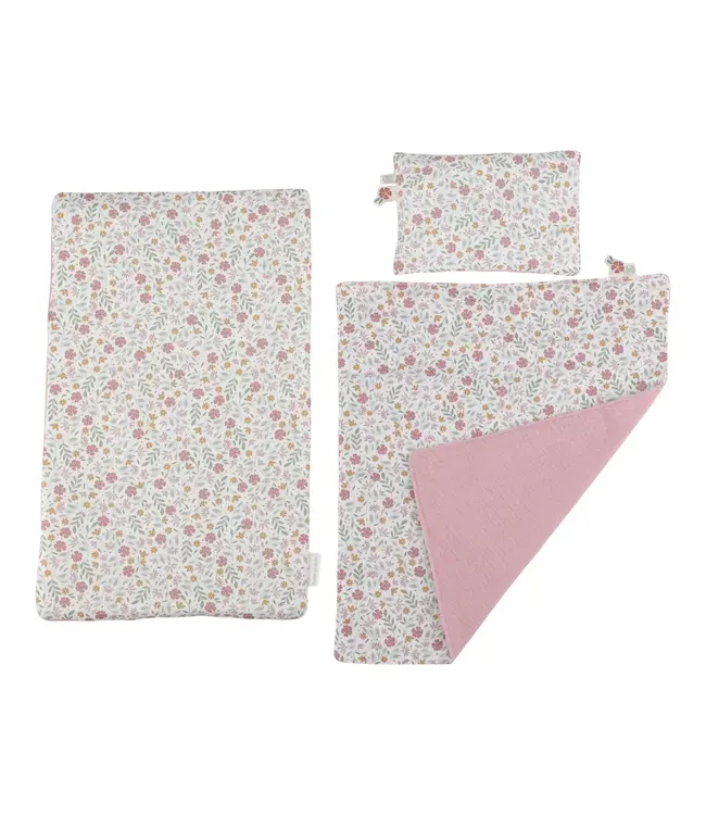 Little Dutch | Stevig Houten Poppenbed | 41.5 x 27 x 30.5 cm | Lengte Binnenmaat 38.5 cm |1+