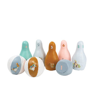 Petit Jour Petit Jour | Bowlingset | Peter Rabbit | 8 delig | 15 cm | 1+