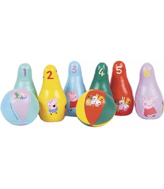 Petit Jour Petit Jour | Bowlingset | Peppa Pig | 8 delig | 15 cm | 1+