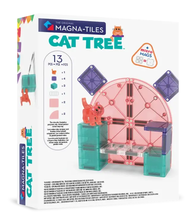 Magna-Tiles® | Cat Tree | 13 pieces | 3+