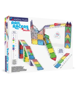 MAGNA-TILES® Magna-Tiles® | Rail Racers | Deluxe  | 90 pieces | 3+