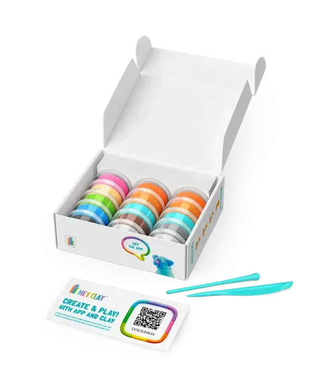 Hey Clay | Set voor 6 Dieren | Dog Story | 15 cans | 3+