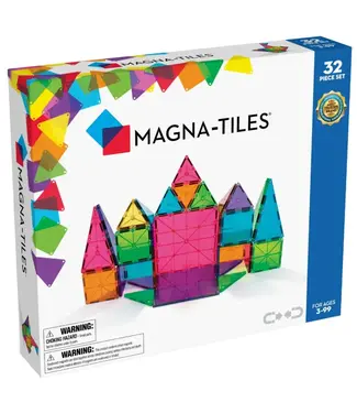 MAGNA-TILES® Magna-Tiles® | Clear Colors | 32 pieces | 3+
